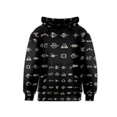 Electrical Symbols Callgraphy Short Run Inverted Kids  Pullover Hoodie