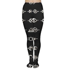 Electrical Symbols Callgraphy Short Run Inverted Tights