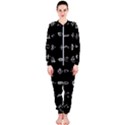 Electrical Symbols Callgraphy Short Run Inverted OnePiece Jumpsuit (Ladies)  View1