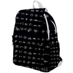 Electrical Symbols Callgraphy Short Run Inverted Top Flap Backpack by WetdryvacsLair