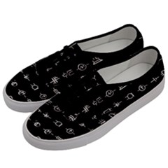 Electrical Symbols Callgraphy Short Run Inverted Men s Classic Low Top Sneakers