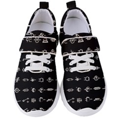 Electrical Symbols Callgraphy Short Run Inverted Women s Velcro Strap Shoes by WetdryvacsLair