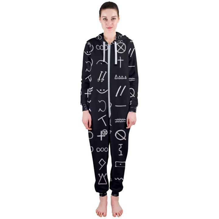 Hobo Signs Collected Inverted Hooded Jumpsuit (Ladies) 