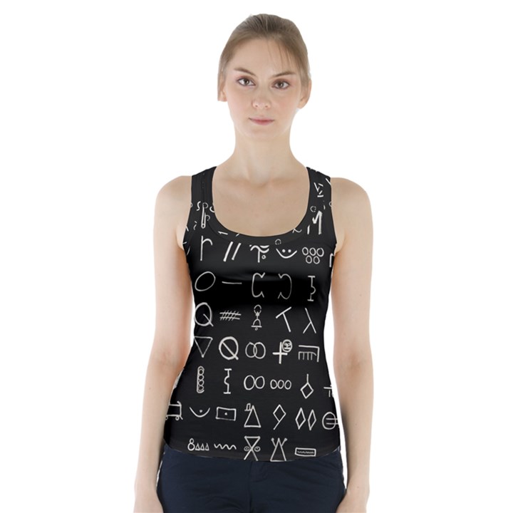 Hobo Signs Collected Inverted Racer Back Sports Top