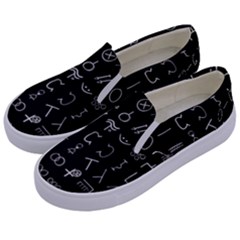 Hobo Signs Collected Inverted Kids  Canvas Slip Ons