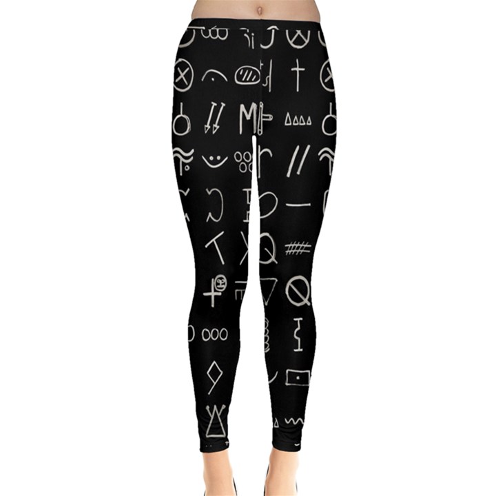 Hobo Signs Collected Inverted Inside Out Leggings