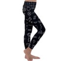 Hobo Signs Collected Inverted Kids  Lightweight Velour Classic Yoga Leggings View3