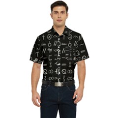 Hobo Signs Collected Inverted Men s Short Sleeve Pocket Shirt 