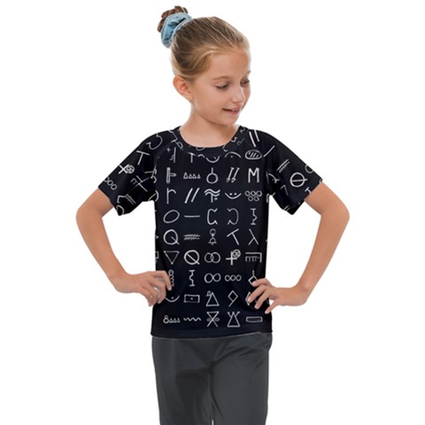 Hobo Signs Collected Inverted Kids  Mesh Piece Tee by WetdryvacsLair