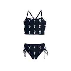 Elder Futhark Rune Set Collected Inverted Girls  Tankini Swimsuit