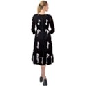 Elder Futhark Rune Set Collected Inverted Ruffle End Midi Chiffon Dress View2