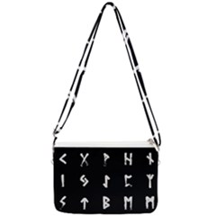 Elder Futhark Rune Set Collected Inverted Double Gusset Crossbody Bag by WetdryvacsLair