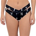 Elder Futhark Rune Set Collected Inverted Double Strap Halter Bikini Bottom View1