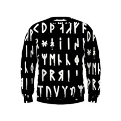 Complete Dalecarlian Rune Set Inverted Kids  Sweatshirt