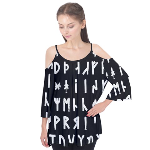 Complete Dalecarlian Rune Set Inverted Flutter Tees by WetdryvacsLair