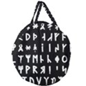 Complete Dalecarlian Rune Set Inverted Giant Round Zipper Tote View1