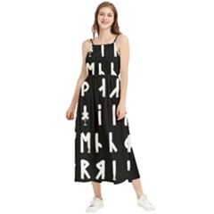 Complete Dalecarlian Rune Set Inverted Boho Sleeveless Summer Dress by WetdryvacsLair