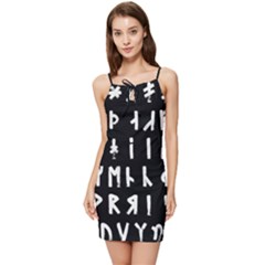 Complete Dalecarlian Rune Set Inverted Summer Tie Front Dress