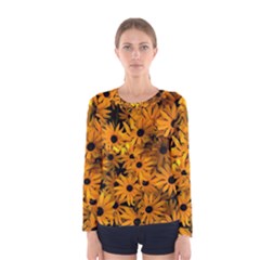 Rudbeckias  Women s Long Sleeve Tee