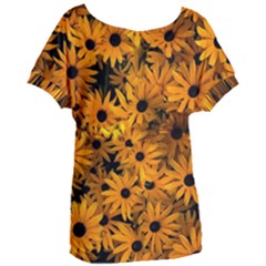 Rudbeckias  Women s Oversized Tee by Sobalvarro