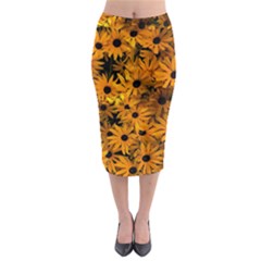 Rudbeckias  Midi Pencil Skirt by Sobalvarro