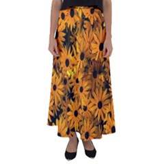 Rudbeckias  Flared Maxi Skirt by Sobalvarro