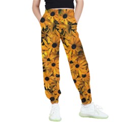 Rudbeckias  Kids  Elastic Waist Pants by Sobalvarro