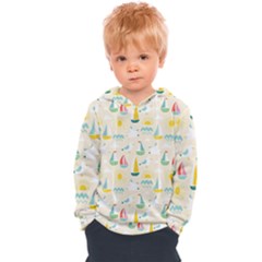 Ships Pattern Love Kids  Overhead Hoodie by designsbymallika