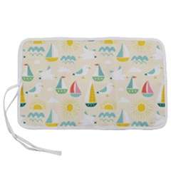 Ships Pattern Love Pen Storage Case (m) by designsbymallika