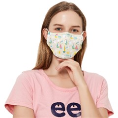 Ships Pattern Love Fitted Cloth Face Mask (adult)