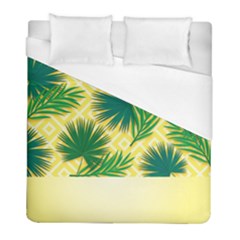 Yellow Tropical Pattern Duvet Cover (full/ Double Size) by designsbymallika