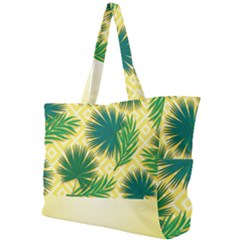 Yellow Tropical Pattern Simple Shoulder Bag by designsbymallika