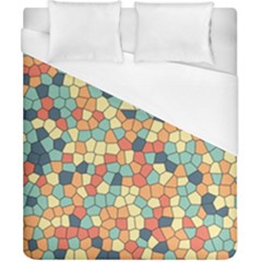 Mosaic Print Yellow Duvet Cover (california King Size) by designsbymallika