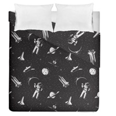 Space Love Duvet Cover Double Side (queen Size) by designsbymallika