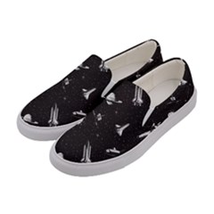 Space Love Women s Canvas Slip Ons by designsbymallika