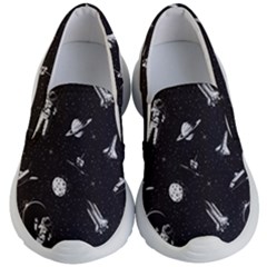 Space Love Kids Lightweight Slip Ons by designsbymallika