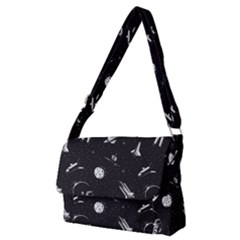 Space Love Full Print Messenger Bag (m) by designsbymallika