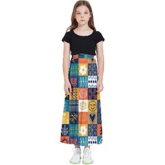 Tribal Love Pattern Kids  Skirt