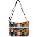 Tribal Love Pattern Zip Up Shoulder Bag View3