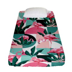 Beautiful Flamingo Pattern Fitted Sheet (single Size) by designsbymallika