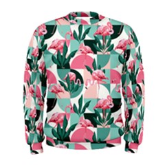 Beautiful Flamingo Pattern Men s Sweatshirt by designsbymallika