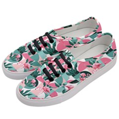 Beautiful Flamingo Pattern Women s Classic Low Top Sneakers by designsbymallika