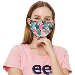 Beautiful Flamingo Pattern Fitted Cloth Face Mask (adult)