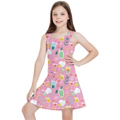 Tropical Drinks Kids  Lightweight Sleeveless Dress by designsbymallika