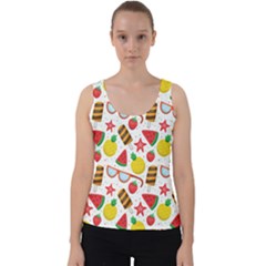 Summer Love Velvet Tank Top by designsbymallika