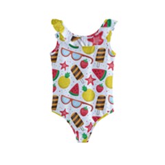 Summer Love Kids  Frill Swimsuit by designsbymallika