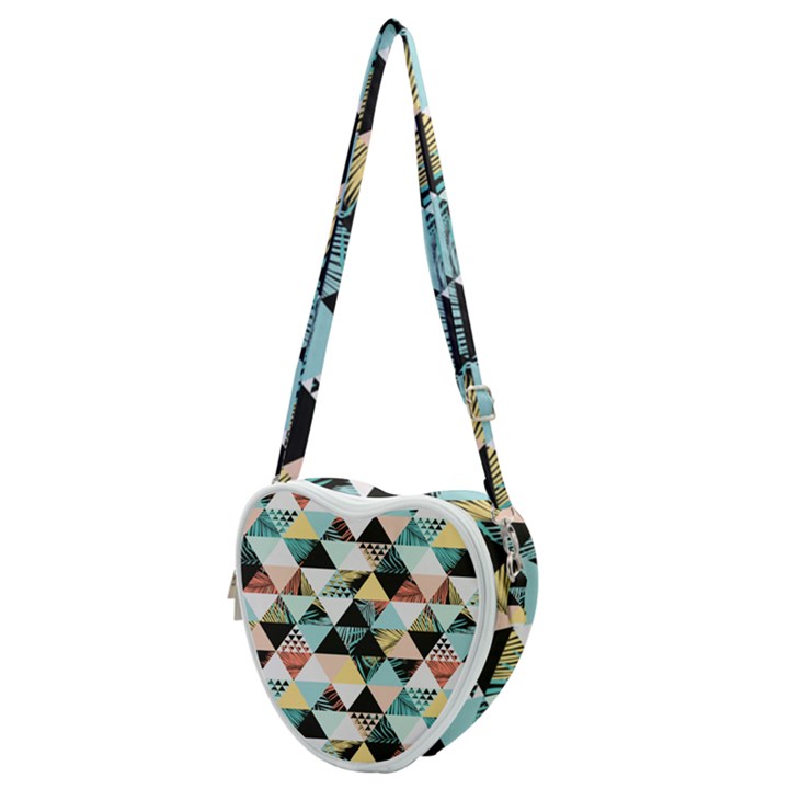 Tropical Beach Love Heart Shoulder Bag