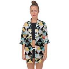 Tropical Beach Love Open Front Chiffon Kimono by designsbymallika