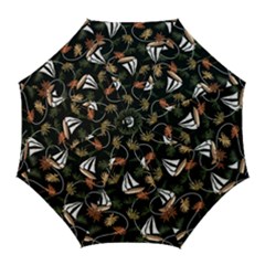 Beautiful Ships Pattern Golf Umbrellas by designsbymallika