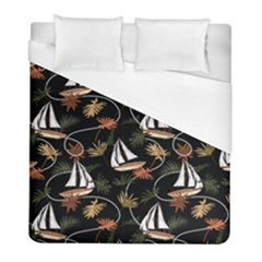 Beautiful Ships Pattern Duvet Cover (full/ Double Size) by designsbymallika